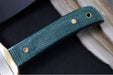 Muela Knives BW-CLASSIC-19G Fixed Blade - Green Jute Micarta Handle / X50CrMoV15 Stainless Blade / Leather Sheath - Northwest Knives