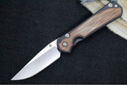 Chris Reeve Knives Small Sebenza 31 NWK Exclusive - Drop Point Blade / CPM-Magnacut Steel / Armor Black Cerakote Handle & Natural Micarta Inlays / Grey Lanyard S31-1738 - Northwest Knives