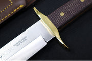 Muela Knives BW-CLASSIC-19M Fixed Blade - Brown Jute Micarta Handle / X50CrMoV15 Stainless Blade / Leather Sheath - Northwest Knives