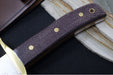 Muela Knives BW-CLASSIC-19M Fixed Blade - Brown Jute Micarta Handle / X50CrMoV15 Stainless Blade / Leather Sheath - Northwest Knives