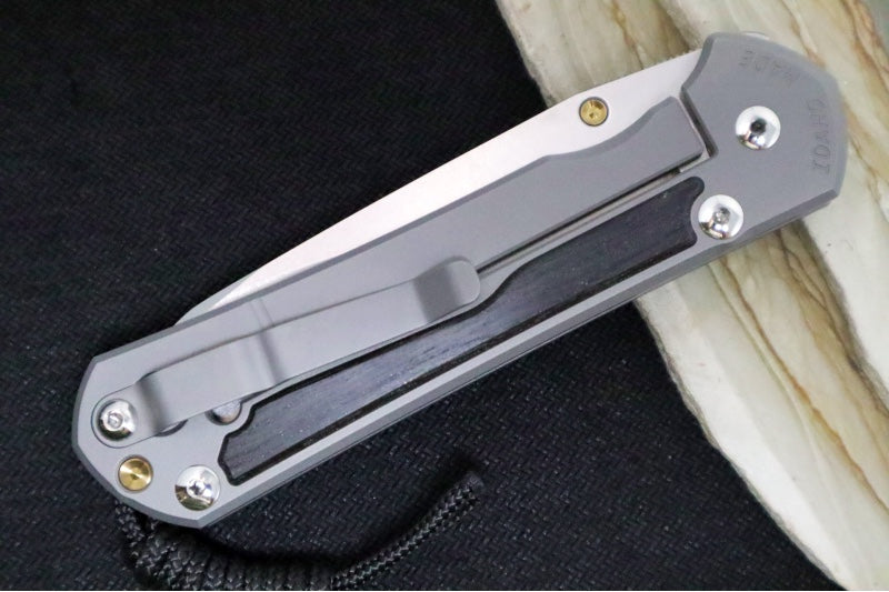 Chris Reeve Large Sebenza 31 LEFT HAND - Insingo Blade / Bog Oak Inlay / CPM-Magnacut Steel (A1) L31-1125 - Northwest Knives