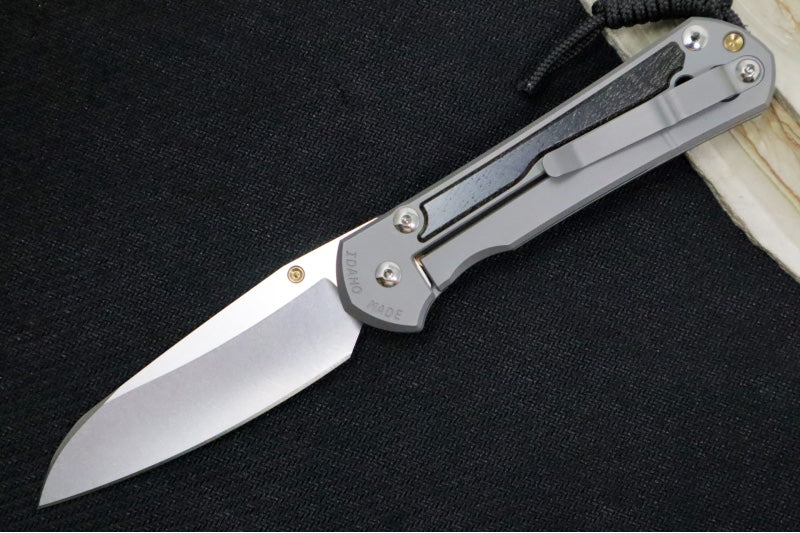 Chris Reeve Large Sebenza 31 LEFT HAND - Insingo Blade / Bog Oak Inlay / CPM-Magnacut Steel (A2) L31-1125 - Northwest Knives