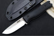 Reiff Knives F3 Fixed Blade - Black Canvas Micarta Handle / CPM-Magnacut Blade / Two-Toned Stonewashed Drop Point Blade / Black Kydex Sheath - Northwest Knives