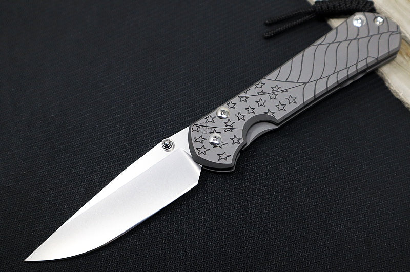 Chris Reeve Knives Large Sebenza 31 CGG "Forever Flag" - Drop Point Blade / Magnacut Steel / Titanium Handle L31-1690 - Northwest Knives