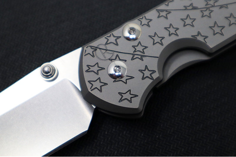 Chris Reeve Knives Large Sebenza 31 CGG "Forever Flag" - Drop Point Blade / Magnacut Steel / Titanium Handle L31-1690 - Northwest Knives