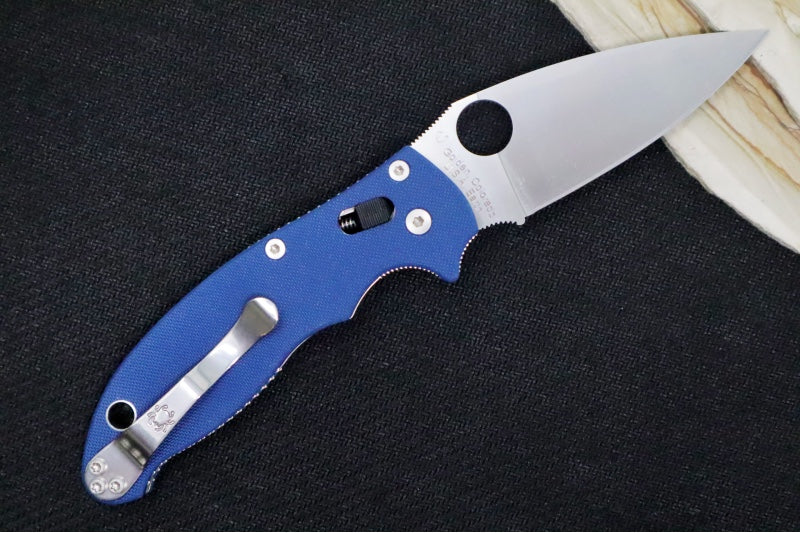 Spyderco Manix 2 - Cobalt Blue G-10 / Satin Blade / CPM-SPY27 Steel C101GPCBL2