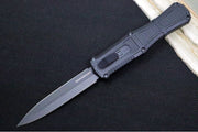 Benchmade 3370GY Claymore OTF - Dagger Blade / CPM-D2 Steel / Smoke Gray PVD Coating / Black Polymer Handle - Northwest Knives