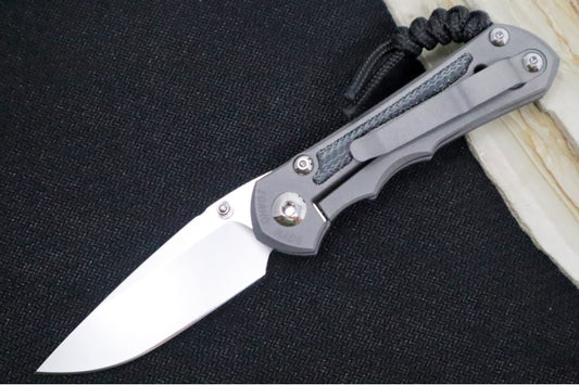 Chris Reeve Knives Small Inkosi LEFT HAND - Black Micarta Inlays / Drop Point Blade / CPM-Magnacut Steel SIN-1012