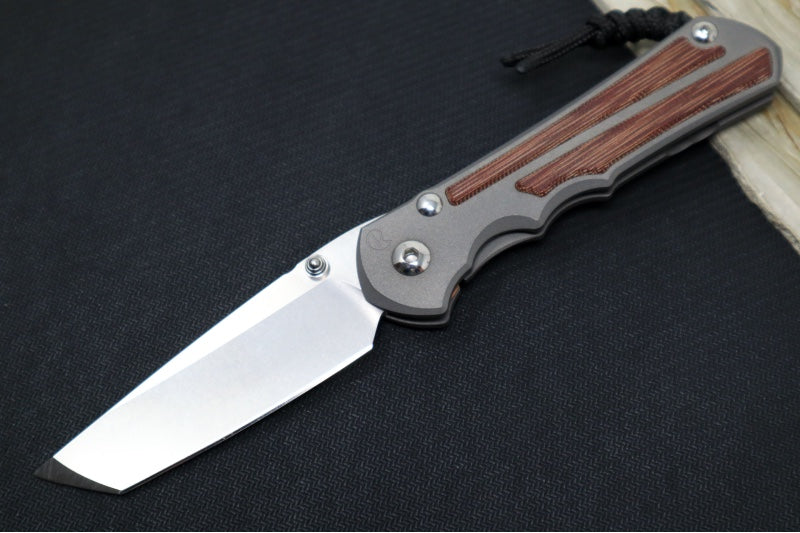 Garage Sale Chris Reeve Knives Large Inkosi - Tanto / CPM-Magnacut Steel / Natural Canvas Micarta Inlay LIN-1046 - Northwest Knives
