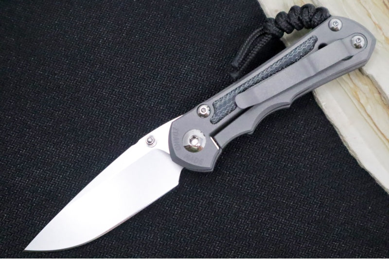 Chris Reeve Knives Small Inkosi LEFT HAND - Black Micarta Inlays / Drop Point Blade / CPM-Magnacut Steel SIN-1013