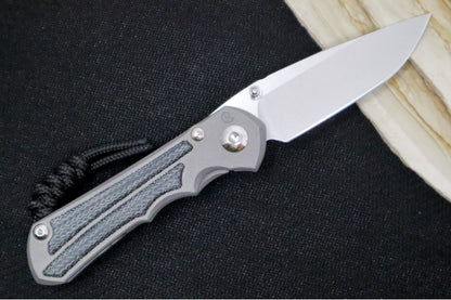 Chris Reeve Knives Small Inkosi LEFT HAND - Black Micarta Inlays / Drop Point Blade / CPM-Magnacut Steel SIN-1012