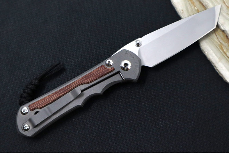 Garage Sale Chris Reeve Knives Large Inkosi - Tanto / CPM-Magnacut Steel / Natural Canvas Micarta Inlay LIN-1046 - Northwest Knives