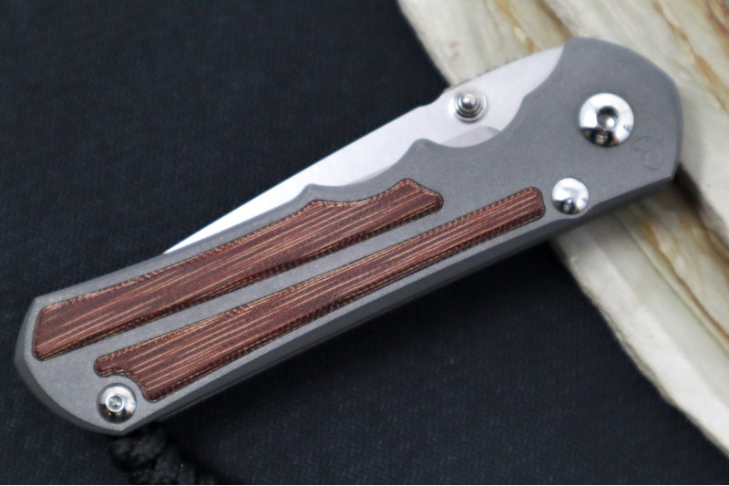 Garage Sale Chris Reeve Knives Large Inkosi - Tanto / CPM-Magnacut Steel / Natural Canvas Micarta Inlay LIN-1046 - Northwest Knives