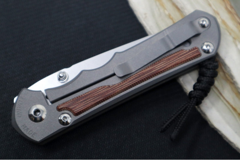 Garage Sale Chris Reeve Knives Large Inkosi - Tanto / CPM-Magnacut Steel / Natural Canvas Micarta Inlay LIN-1046 - Northwest Knives