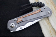 Chris Reeve Knives Small Inkosi LEFT HAND - Natural Canvas Micarta Inlays / Drop Point Blade / CPM-Magnacut Steel SIN-1015 - Northwest Knives