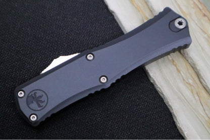 Microtech Mini Hera II OTF - Recurve Blade / Stonewash Finish / Black Anodized Aluminum Handle 1705M-10