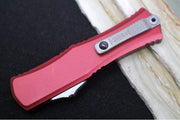 Microtech Mini Hera II OTF - Recurve Blade / Apocalyptic Finish / Merlot Anodized Aluminum Handle 1705M-10APMR - Northwest Knives