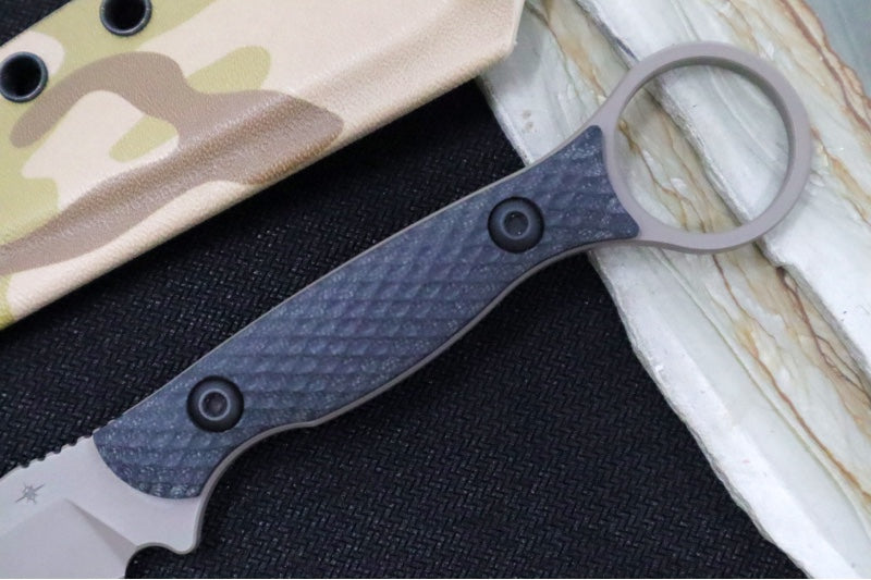 Toor Knives Serpent Arid - Tan KG Gunkote Blade / CPM-3V Steel / Black G-10 Handle / Kydex Sheath