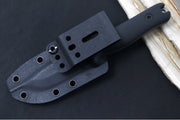 Reiff Knives F3 Fixed Blade - Black Canvas Micarta Handle / CPM-Magnacut Blade / Stonewashed Drop Point Blade / Black Kydex Sheath - Northwest Knives