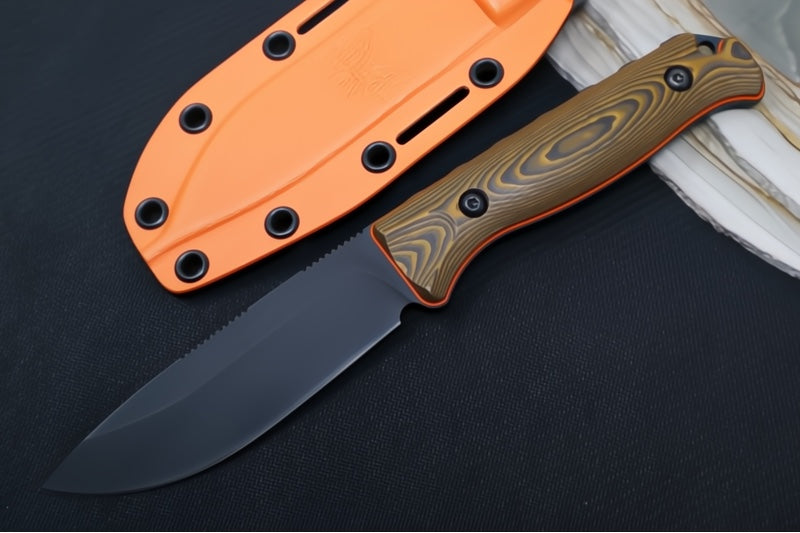 Garage Sale Benchmade 15002-1 Saddle Mountain Skinner Fixed Blade - CPM-S90V / Drop Point / Black Cerakote Finish / Richlite Handle