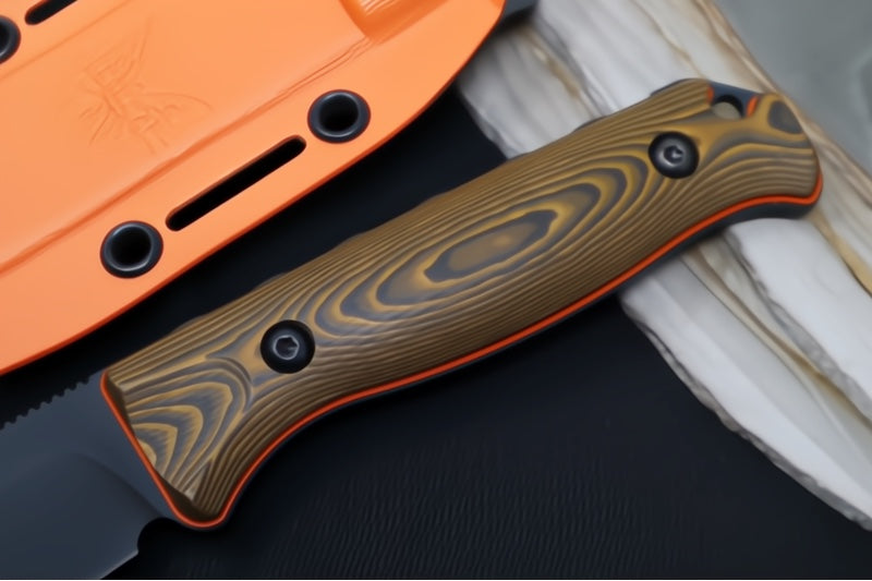 Garage Sale Benchmade 15002-1 Saddle Mountain Skinner Fixed Blade - CPM-S90V / Drop Point / Black Cerakote Finish / Richlite Handle