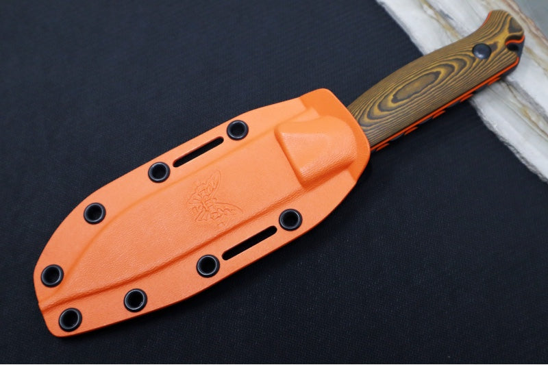 Garage Sale Benchmade 15002-1 Saddle Mountain Skinner Fixed Blade - CPM-S90V / Drop Point / Black Cerakote Finish / Richlite Handle