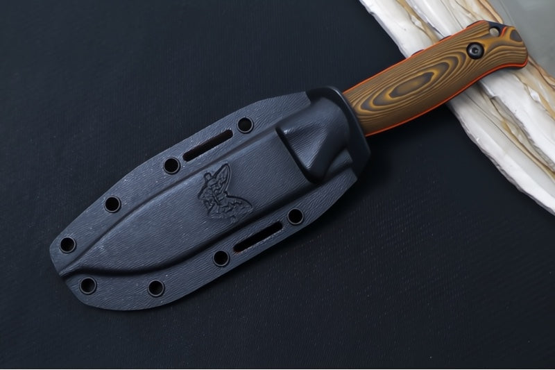 Garage Sale Benchmade 15002-1 Saddle Mountain Skinner Fixed Blade - CPM-S90V / Drop Point / Black Cerakote Finish / Richlite Handle