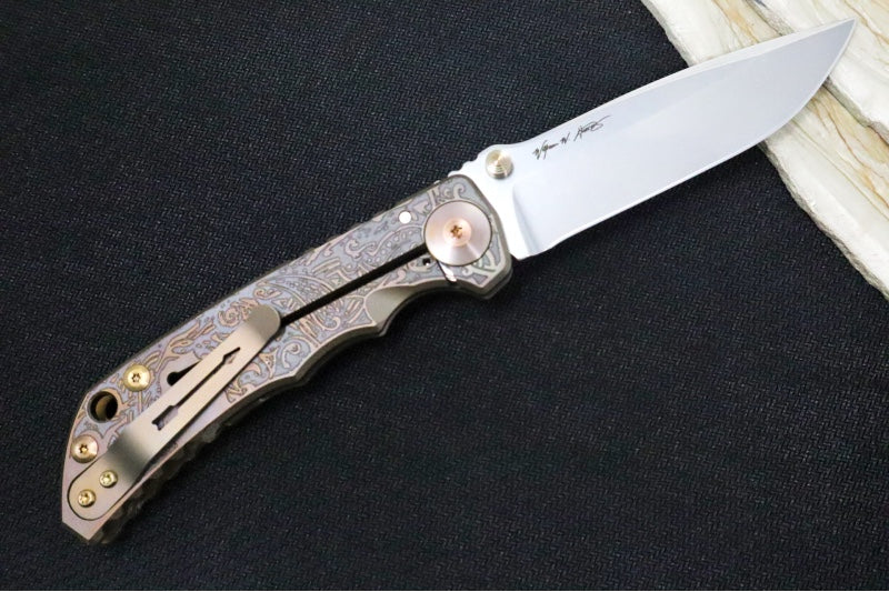 Spartan Blades HARSEY Titanium Folder 2023 Special Edition Relic - Drop Point Blade / CPM-Magnacut Steel / "Relic" Anodized Handle SF5Relic