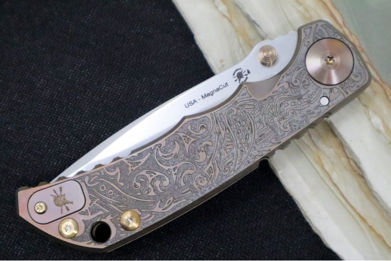 Spartan Blades HARSEY Titanium Folder 2023 Special Edition Relic - Drop Point Blade / CPM-Magnacut Steel / "Relic" Anodized Handle SF5Relic - Northwest Knives