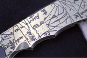 Spartan Blades HARSEY Titanium Folder 2023 Special Edition Divinci - Drop Point Blade / Black PVD Finish / CPM-Magnacut Steel / "Divinci" Anodized Handle SF5Divinci - Northwest Knives