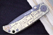 Spartan Blades HARSEY Titanium Folder 2023 Special Edition Divinci - Drop Point Blade / Black PVD Finish / CPM-Magnacut Steel / "Divinci" Anodized Handle SF5Divinci - Northwest Knives