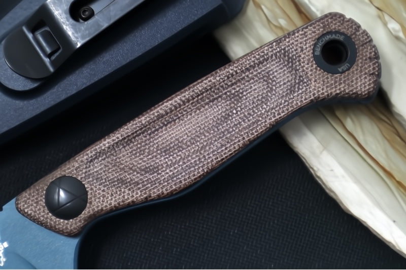 Garage Sale Benchmade 203BT-01 Dacian Fixed Blade - CPM-Magnacut Steel / Cerakote Finish / Brown Canvas Micarta Handle