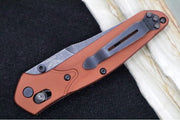 Benchmade 940BK-03 Osborne - CPM-Magnacut Steel / Reverse Tanto Blade / DLC Battlewash Finish / Burnt Copper Anodized Aluminum Handle - Northwest Knives
