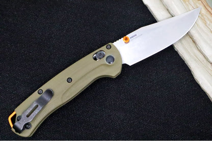 Benchmade 15534 Mini Taggedout Manual Folder - CPM-S45VN Steel / Clip Point Blade / OD Green G-10 Handle