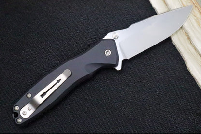 Spartan Blades PALLAS Flipper - Drop Point Blade / CPM-Magnacut Steel / Black Aluminum Handle SF3SW