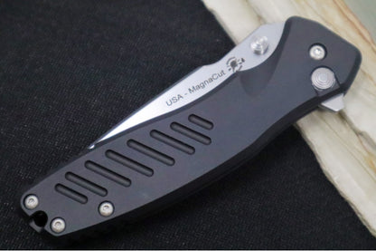 Spartan Blades PALLAS Flipper - Drop Point Blade / CPM-Magnacut Steel / Black Aluminum Handle SF3SW