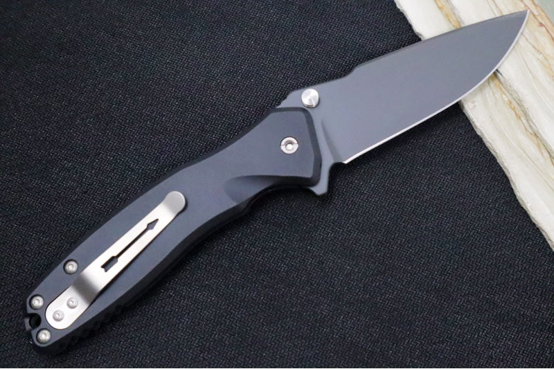 Spartan Blades PALLAS Flipper - Black Drop Point Blade / CPM-Magnacut / Black Anodized Aluminum Handle SF3BK