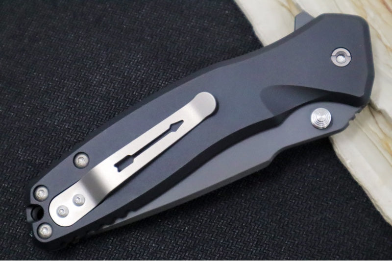 Spartan Blades PALLAS Flipper - Black Drop Point Blade / CPM-Magnacut / Black Anodized Aluminum Handle SF3BK