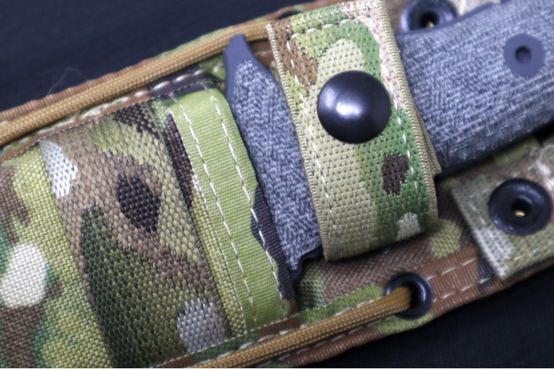 Chris Reeve Knives Pacific 7" Fixed Blade - Partial Serrated Blade / Black PVD Finish / Green Micarta Handle PAC-1001