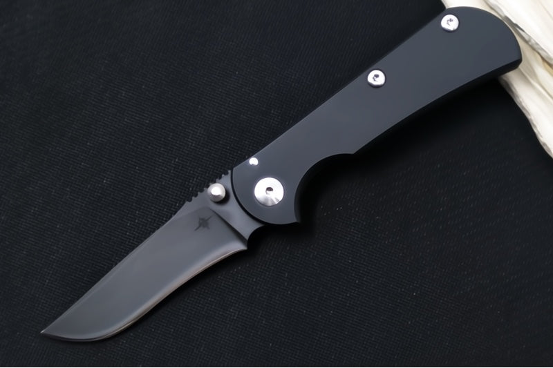 Garage Sale Toor Knives Chasm R - Shadow Black Finish / CPM-154 Steel / Titanium Handle & Hardware