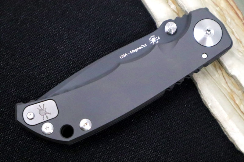 Spartan Blades HARSEY Titanium Folder - Drop Point Blade / CPM-Magnacut Steel / Black Titanium Handle SF5BK - Northwest Knives