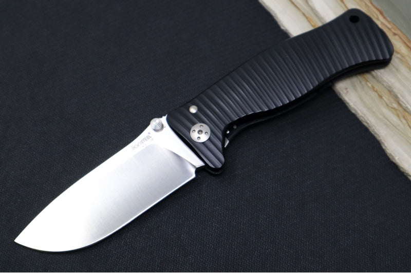 Garage Sale Lionsteel Folding Knife -  Black Anodized Aluminum Handle / D2 Steel / No Clip