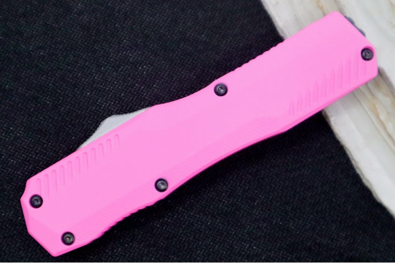 Kershaw 9000PINK Livewire OTF - Pink Aluminum Handle / CPM-Magnacut Steel / Spearpoint Blade / Stonewash Finish 9000PINK