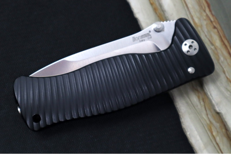 Garage Sale Lionsteel Folding Knife -  Black Anodized Aluminum Handle / D2 Steel / No Clip
