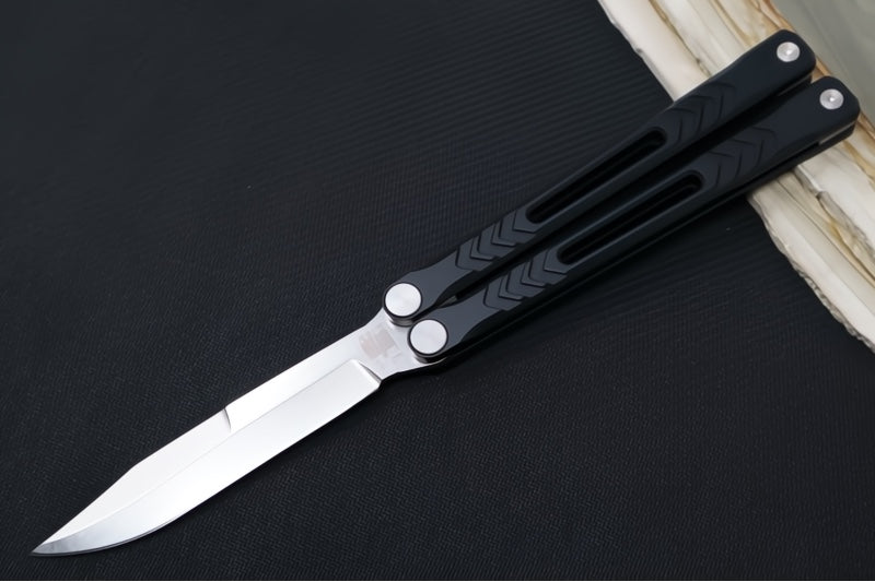 Revo Nexus Balisong - Weehawk Blade / 154CM Steel / Black Anodized Aluminum Handle REVNXSPVBK