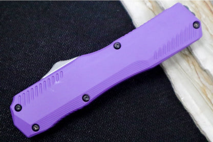 Kershaw 9000PUR Livewire OTF - Purple Aluminum Handle / CPM-Magnacut Steel / Spearpoint Blade / Stonewash Finish