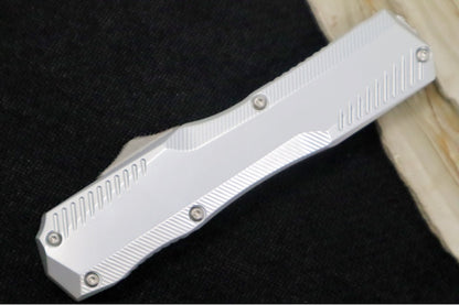 Kershaw 9000RAW Livewire OTF - Raw Aluminum Handle / CPM-Magnacut Steel / Spearpoint Blade / Stonewash Finish