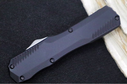 Kershaw 9000DAM Livewire OTF - Black Anodized Aluminum Handle / Damascus Steel / Spearpoint Blade