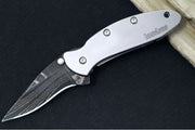 Kershaw 1600DAM Chive Flipper - Damascus Blade / Stainless Steel Handle - Northwest Knives