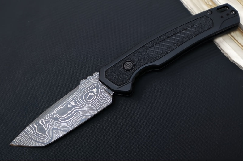 Kershaw 7105DAM Launch 16 Auto - Damascus Steel / Tanto Blade / Black Aluminum Handle with Trac-Tek Insert
